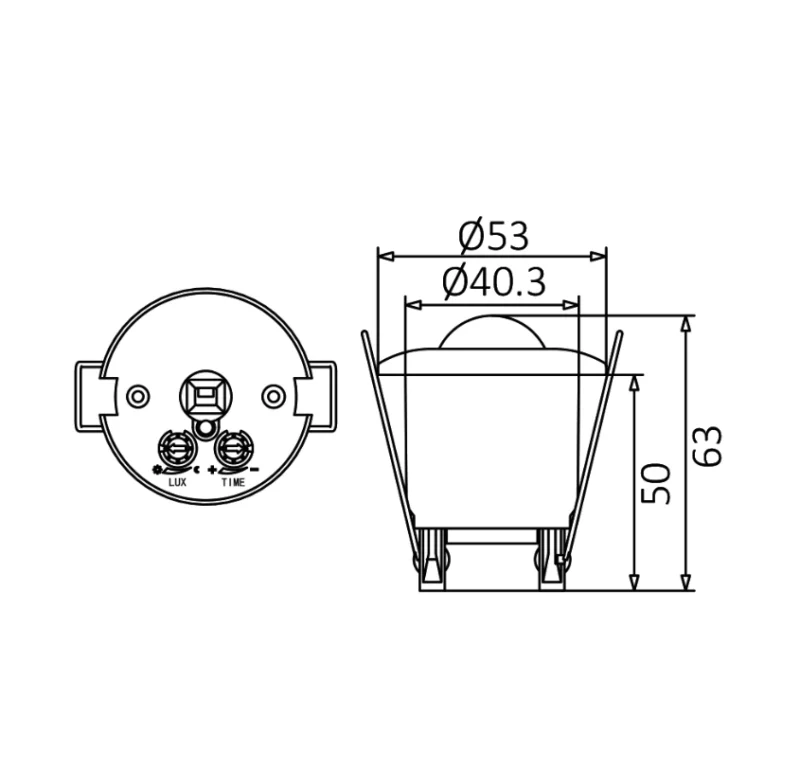 BRY -MS04-360-MAX 800W-IP20-MOTION SENSOR – Bild 5