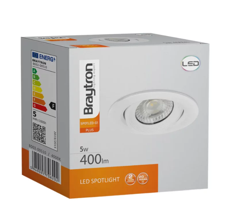 BRY-SPOTLED G1-5W-RND-WHT-4000K-LED DOWNLIGHT – Bild 5